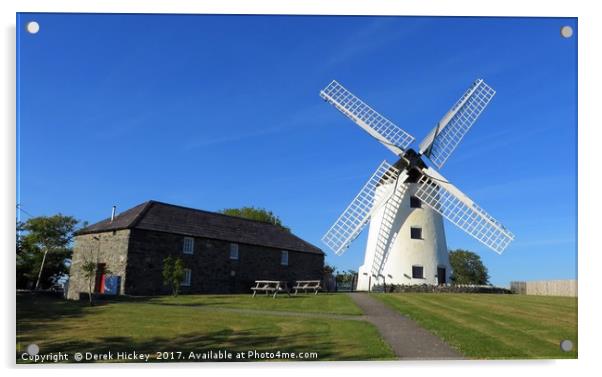 Llynnon Mill, Anglesey                             Acrylic by Derek Hickey
