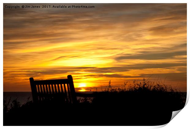 Take a seat for sunrise Print by Jim Jones