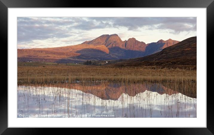 Blaven Framed Mounted Print by Stephen Taylor