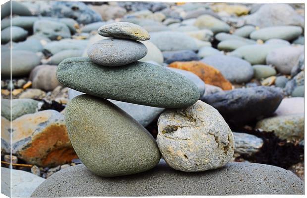 Balancing stones Canvas Print by George Bardell