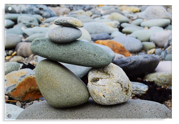Balancing stones Acrylic by George Bardell