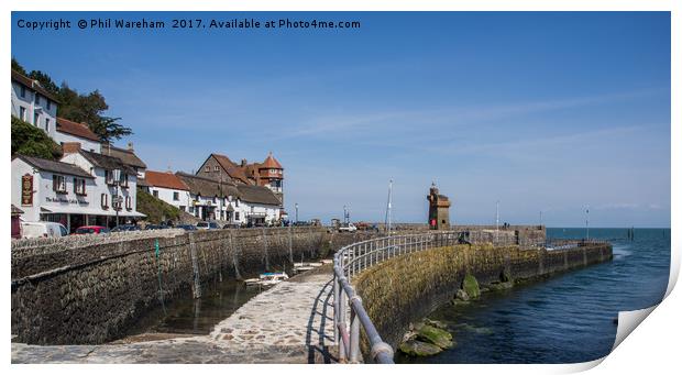 Lynmouth Print by Phil Wareham