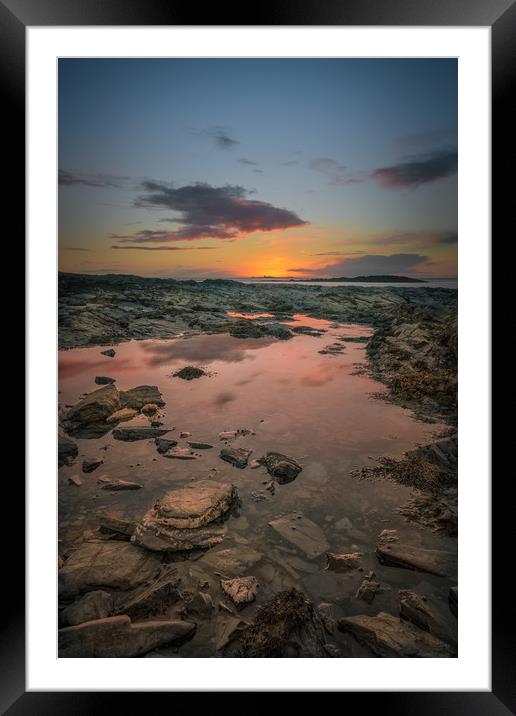 Rock Pool Sunset Framed Mounted Print by Natures' Canvas: Wall Art  & Prints by Andy Astbury
