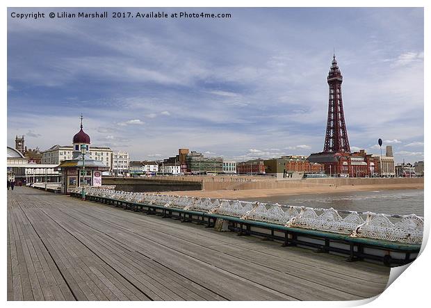 The Tower .Blackpool   Print by Lilian Marshall