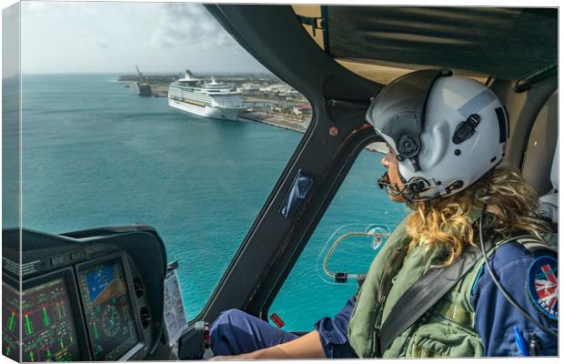 Flying around Aruba Canvas Print by Gail Johnson