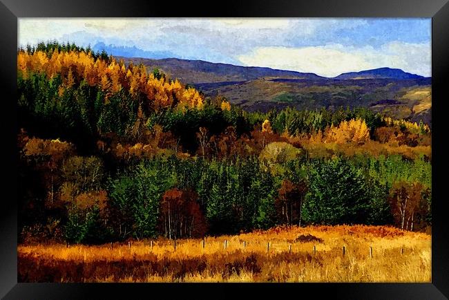 highlands fall Framed Print by dale rys (LP)