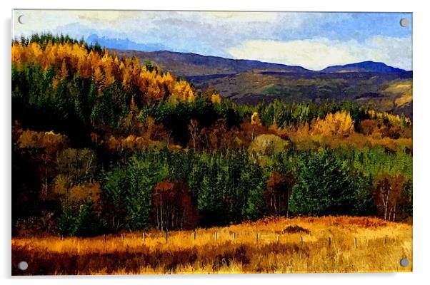 highlands fall Acrylic by dale rys (LP)
