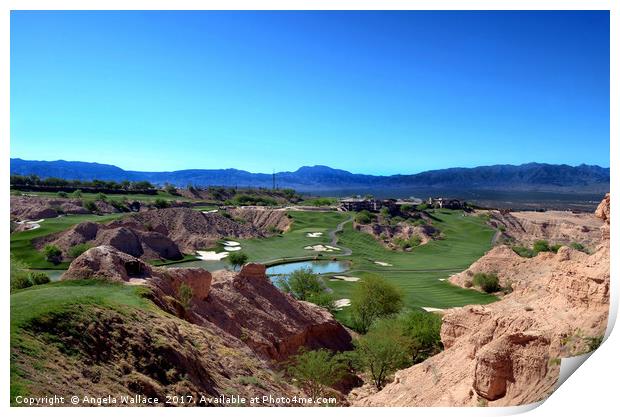 WOLF CREEK GOLF COURSE Print by Angela Wallace