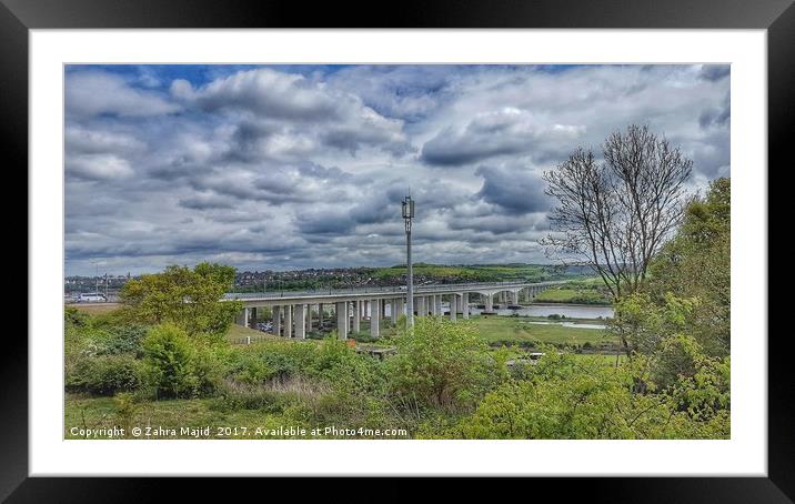 River Medway in April Framed Mounted Print by Zahra Majid