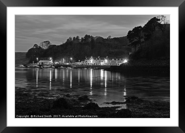 Portree pier. Framed Mounted Print by Richard Smith