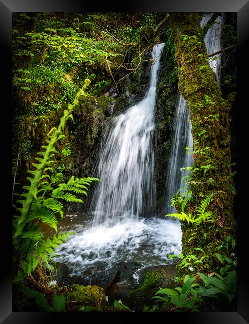 Aberfforest Waterfall, Pembrokeshire, Wales, UK Framed Print by Mark Llewellyn