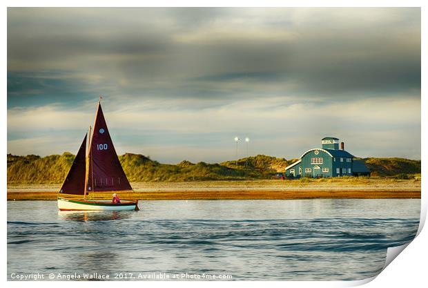 SAILING AT BLAKENEY POINT Print by Angela Wallace