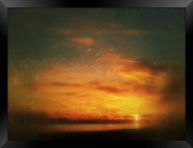 Sunset Framed Print by Victor Burnside
