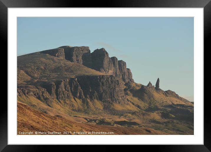 The Old Man of Storr Framed Mounted Print by Maria Gaellman