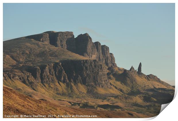 The Old Man of Storr Print by Maria Gaellman