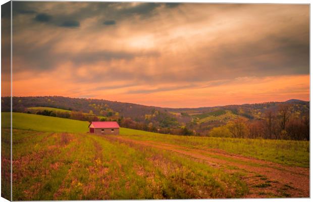Beautiful Countryside Canvas Print by Sarah Ball