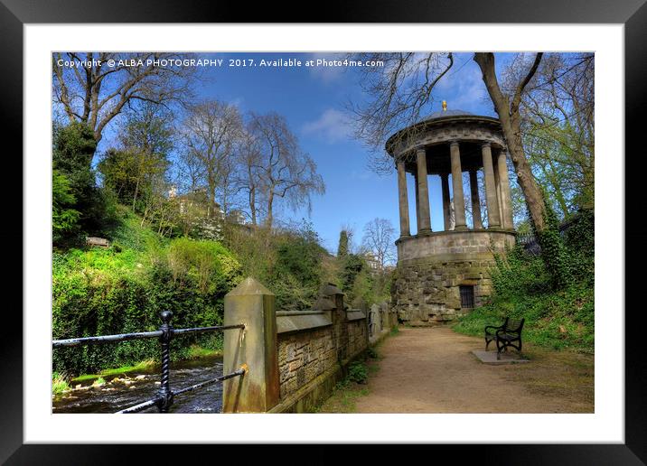 The Water of Leith, Edinburgh, Scotland Framed Mounted Print by ALBA PHOTOGRAPHY