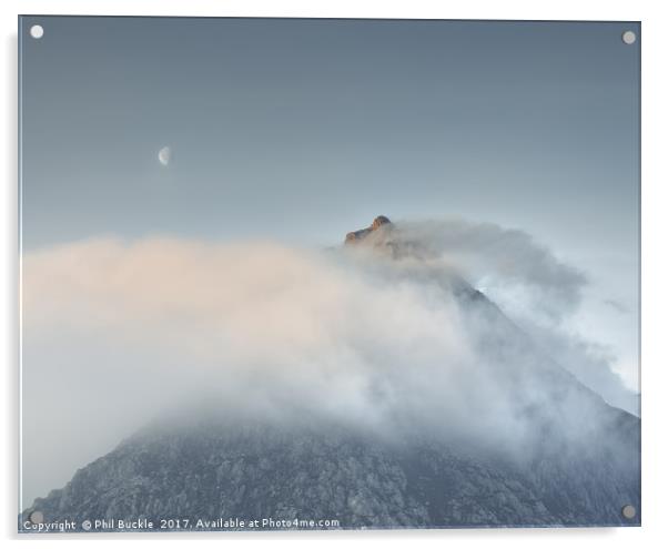 Smokey Mountain Top Acrylic by Phil Buckle