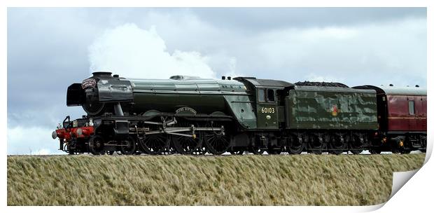 The Flying Scotsman approaching RIbblehead Viaduct Print by Philip Catleugh