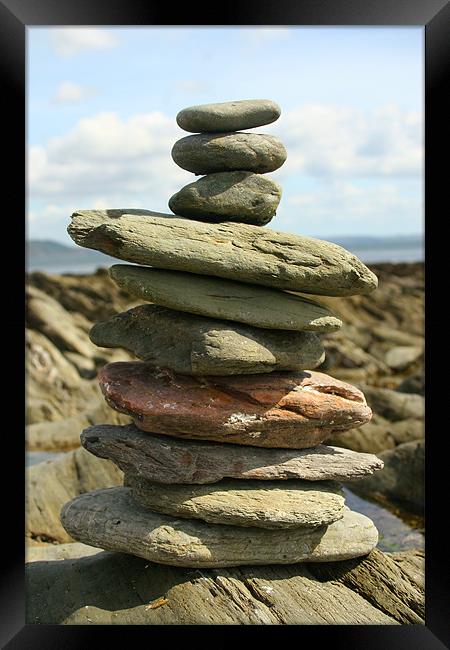 Rock pile Framed Print by Oxon Images