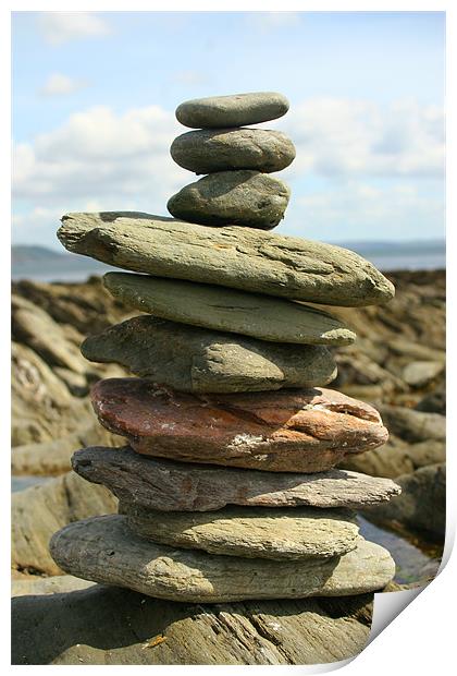 Rock pile Print by Oxon Images