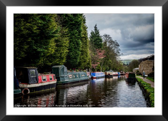 Village on the water Framed Mounted Print by Colin Metcalf