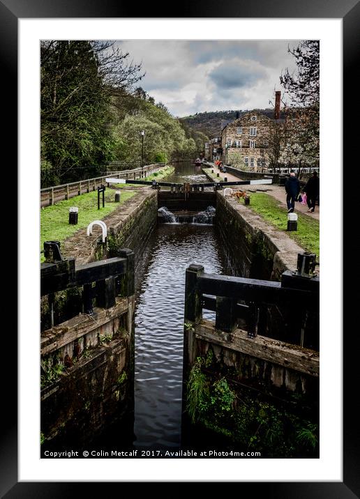 The Locks Framed Mounted Print by Colin Metcalf