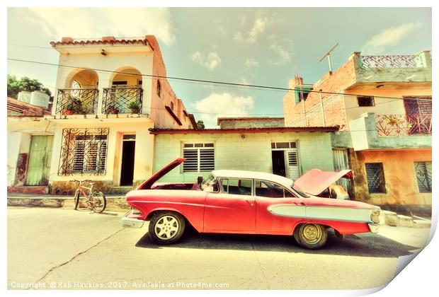 Trinidad Edsel  Print by Rob Hawkins