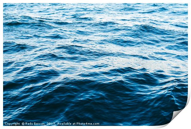 Ocean Waves Abstract Print by Radu Bercan
