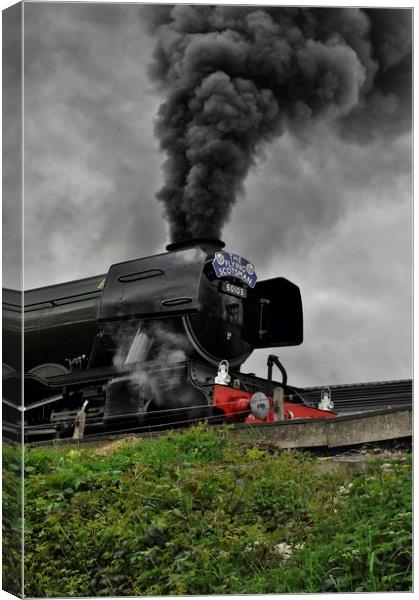 Building Up Steam Canvas Print by Simon Hackett