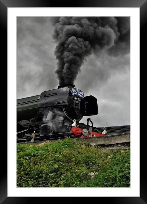 Building Up Steam Framed Mounted Print by Simon Hackett