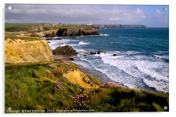 Gunwalloe Church Cove, Cornwall Acrylic by Paul F Prestidge