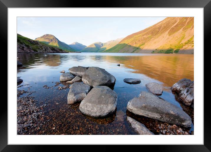 Wast Water Cumbria Framed Mounted Print by Tony Bates