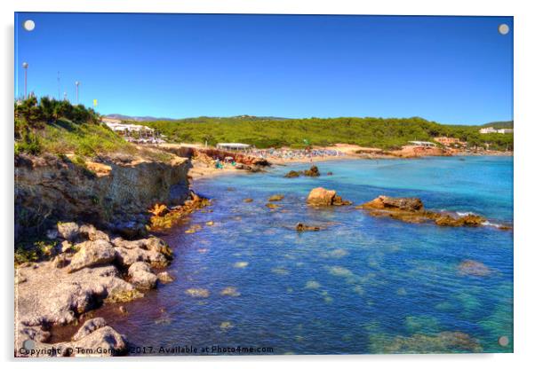 Cala Nova Beach Acrylic by Tom Gomez