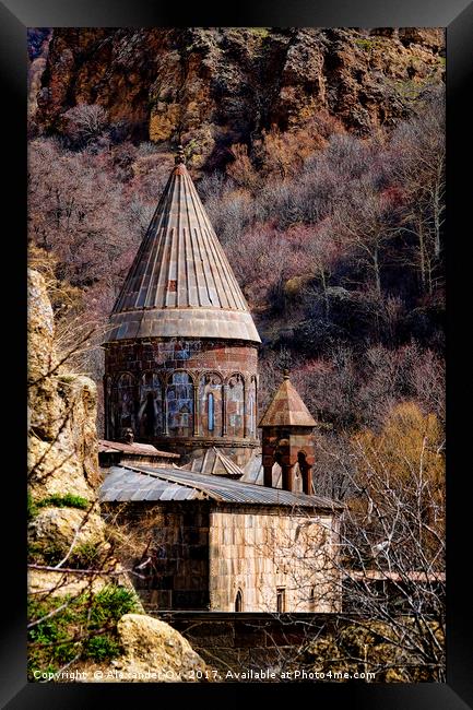 egeghard tower in Armenia Framed Print by Alexander Ov