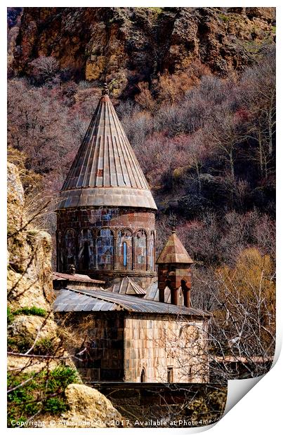 egeghard tower in Armenia Print by Alexander Ov