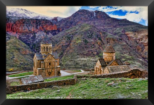 monastery in Armenia Framed Print by Alexander Ov