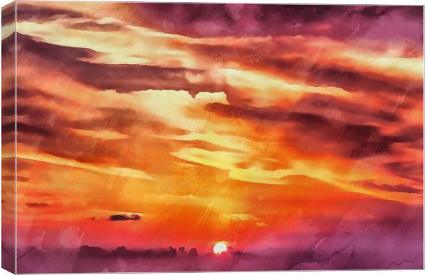 Purple sunset Canvas Print by Michael Goyberg