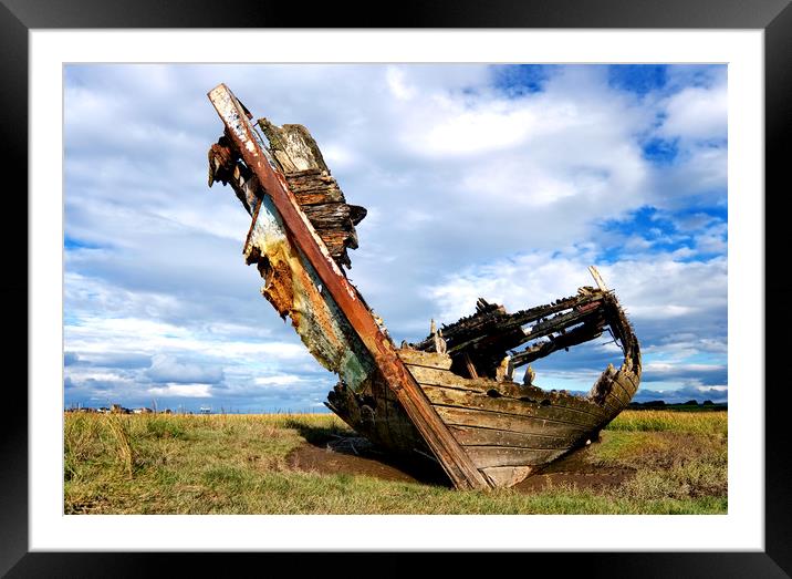 Shipwrecked Framed Mounted Print by Carl Blackburn