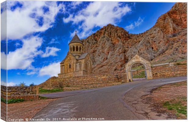 Monastery in Armenia Canvas Print by Alexander Ov