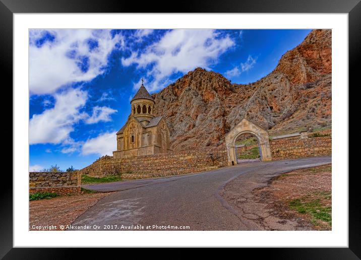 Monastery in Armenia Framed Mounted Print by Alexander Ov
