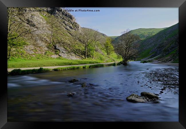 Dovedale Valey Framed Print by rawshutterbug 