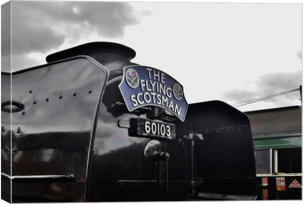 Flying Scotsman in Sussex Canvas Print by Simon Hackett