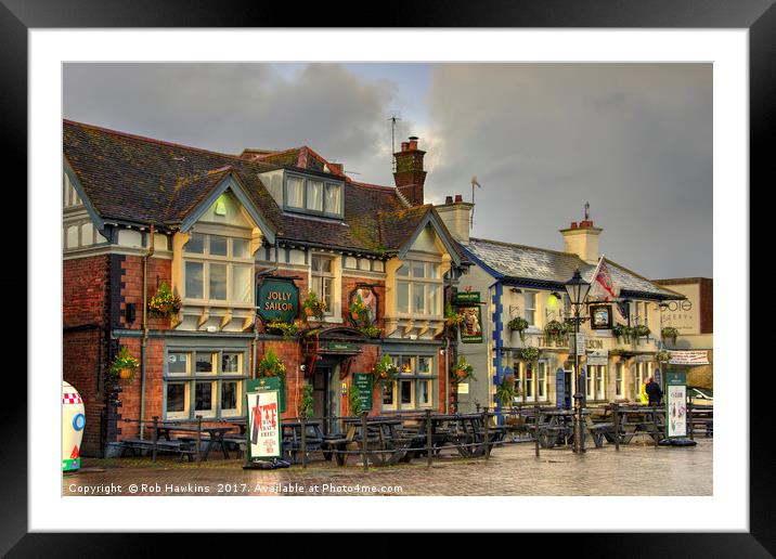 Poole Pubs  Framed Mounted Print by Rob Hawkins