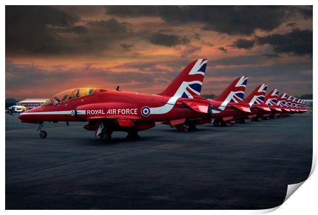 Red 10 Print by Jason Green