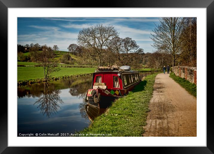 Home on the water Framed Mounted Print by Colin Metcalf