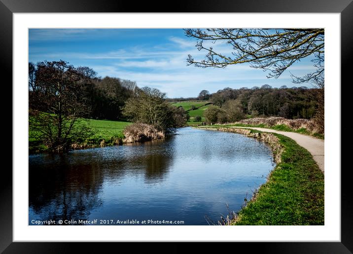 Round the bend Framed Mounted Print by Colin Metcalf