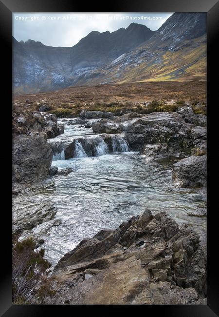 Fairy Pools western Isles Framed Print by Kevin White