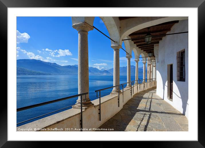  Santa Caterina del Sasso Framed Mounted Print by Gisela Scheffbuch