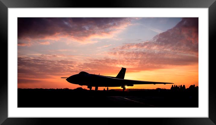 Sunset Vulcan Framed Mounted Print by J Biggadike